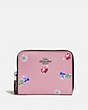 Disney X Coach Small Zip Around Wallet With Snow White And The Seven Dwarfs Gems Print