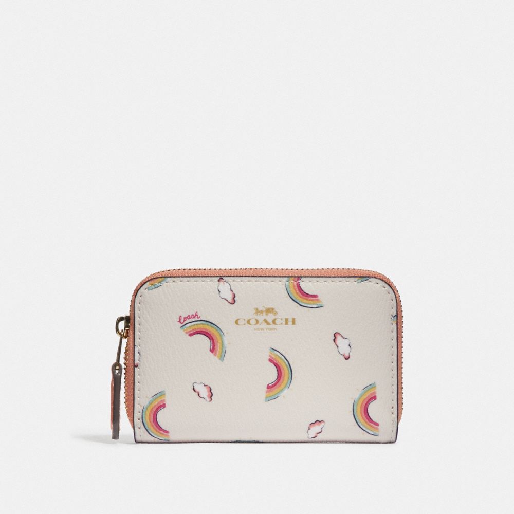 Zip around outlet coin case coach