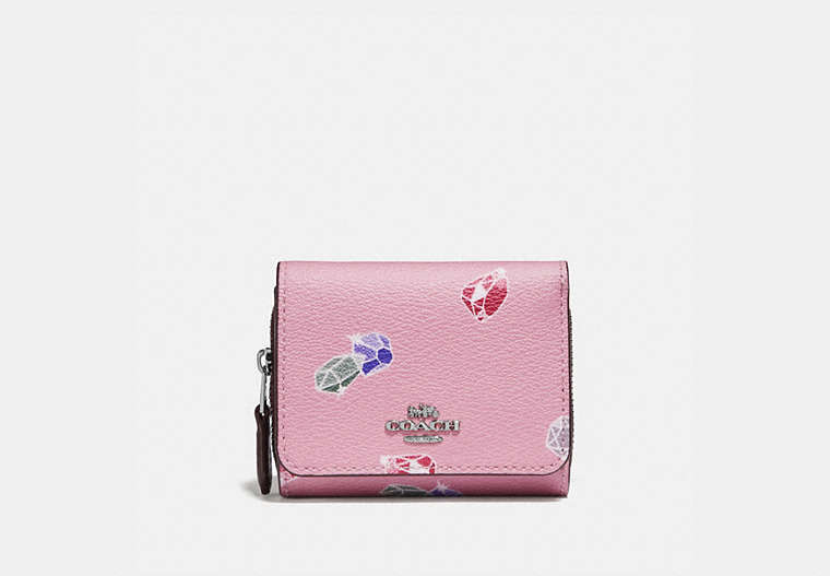 Disney X Coach Small Trifold Wallet With Snow White And The Seven Dwarfs Gems Print