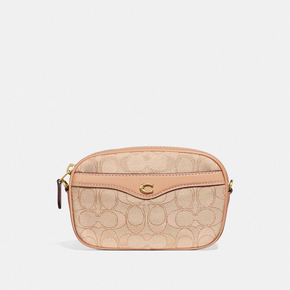 Ivie convertible belt bag in signature jacquard new arrivals