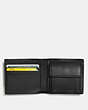 COACH®,COIN WALLET IN SIGNATURE LEATHER,Leather,Black,Inside View,Top View