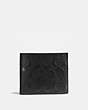 COACH®,3-IN-1 WALLET IN SIGNATURE LEATHER,Leather,Mini,Black,Front View