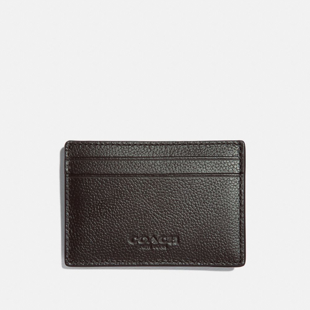 Mens money clip store card case