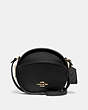 COACH®,CANTEEN CROSSBODY,Leather,Small,Gold/Black,Front View