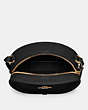 COACH®,CANTEEN CROSSBODY,Leather,Small,Gold/Black,Inside View,Top View