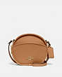 COACH®,CANTEEN CROSSBODY,Leather,Small,Gold/LIGHT SADDLE,Front View