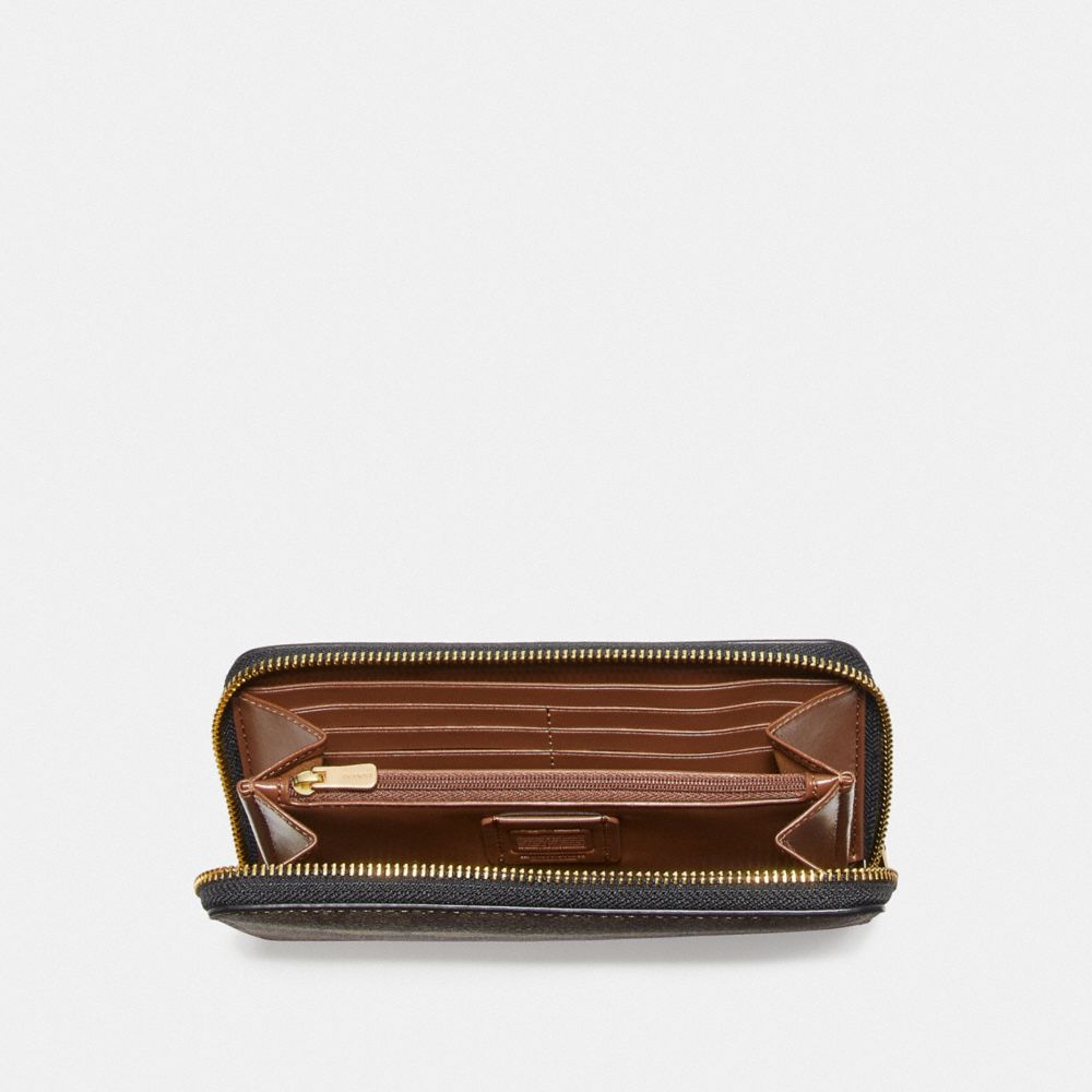 Portefeuille zippé accordéon en toile emblématique avec imprimé Pac Man Coach