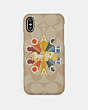 Iphone X Case In Signature Canvas With Coach Radial Rainbow