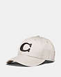 COACH®,VARSITY C CAP,cotton,Chalk,Front View