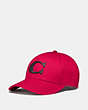 COACH®,VARSITY C CAP,cotton,Red,Front View