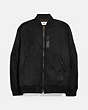COACH®,MA-1 JACKET,Black,Front View
