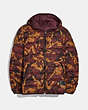 COACH®,REVERSIBLE DOWN JACKET WITH HOOD,Nylon,Rcm/Mah,Front View