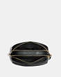 COACH®,JES CROSSBODY,Leather,Mini,Gold/Black,Inside View,Top View