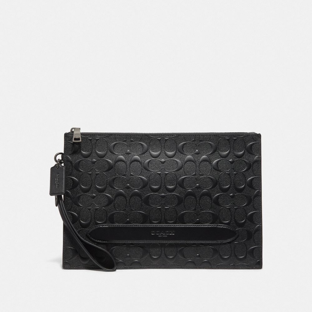 Structured Pouch In Signature Leather
