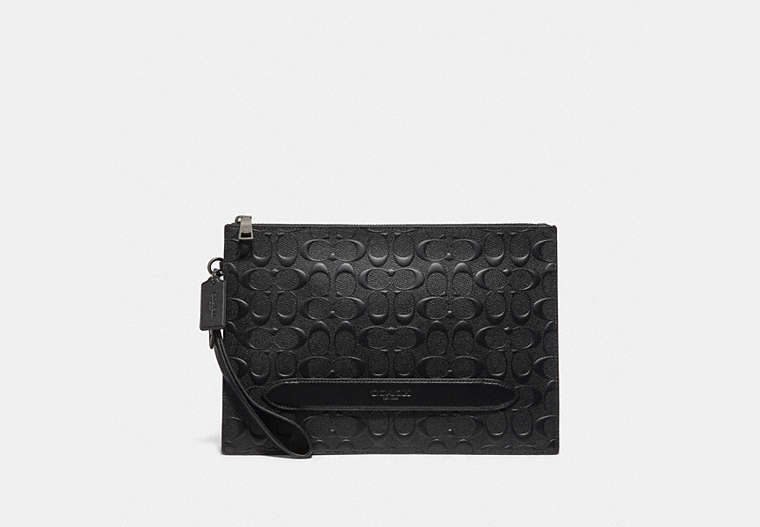 Structured Pouch In Signature Leather