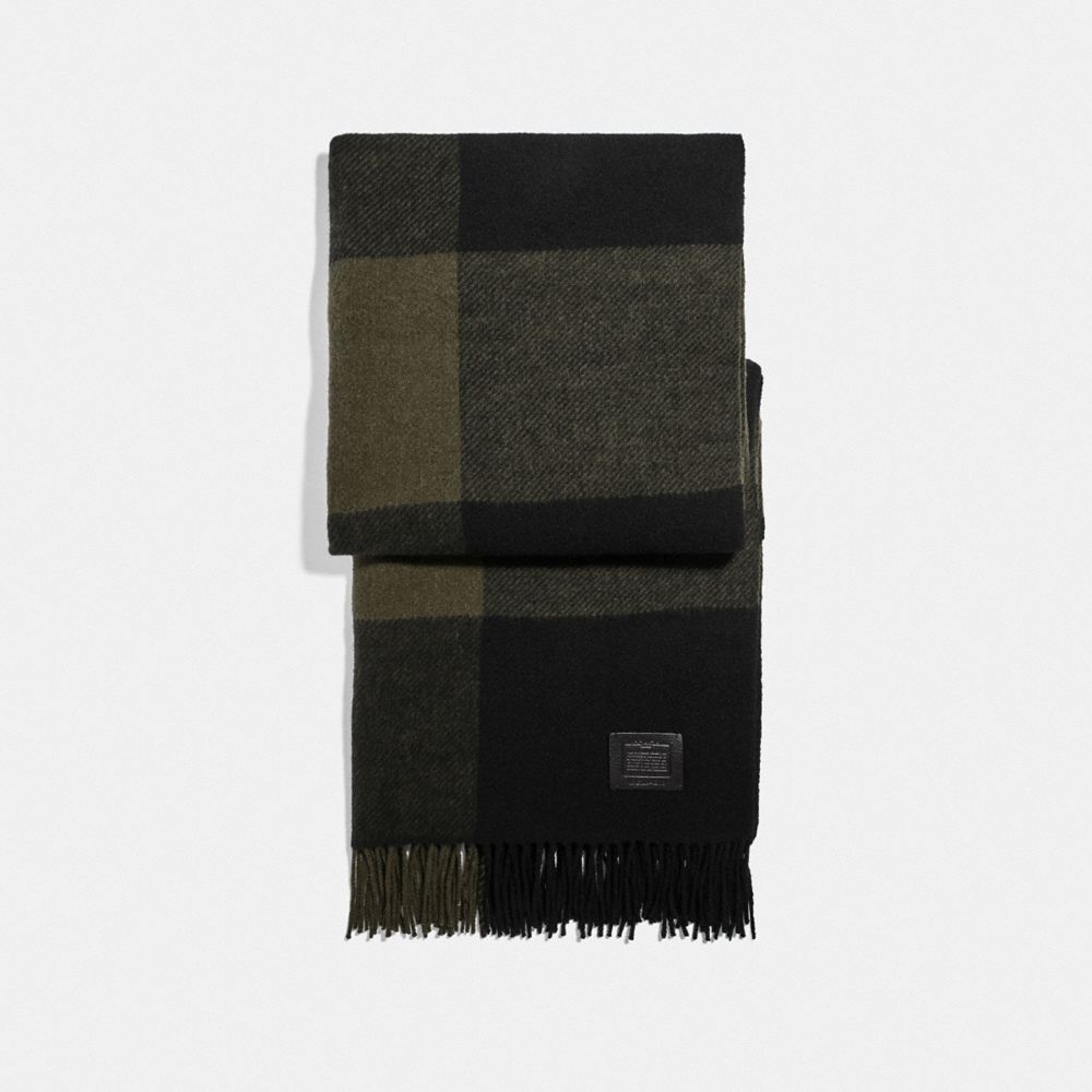 Big Plaid Print Scarf