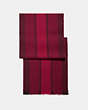COACH®,VARSITY SPORT SCARF,wool,OXBLOOD,Front View
