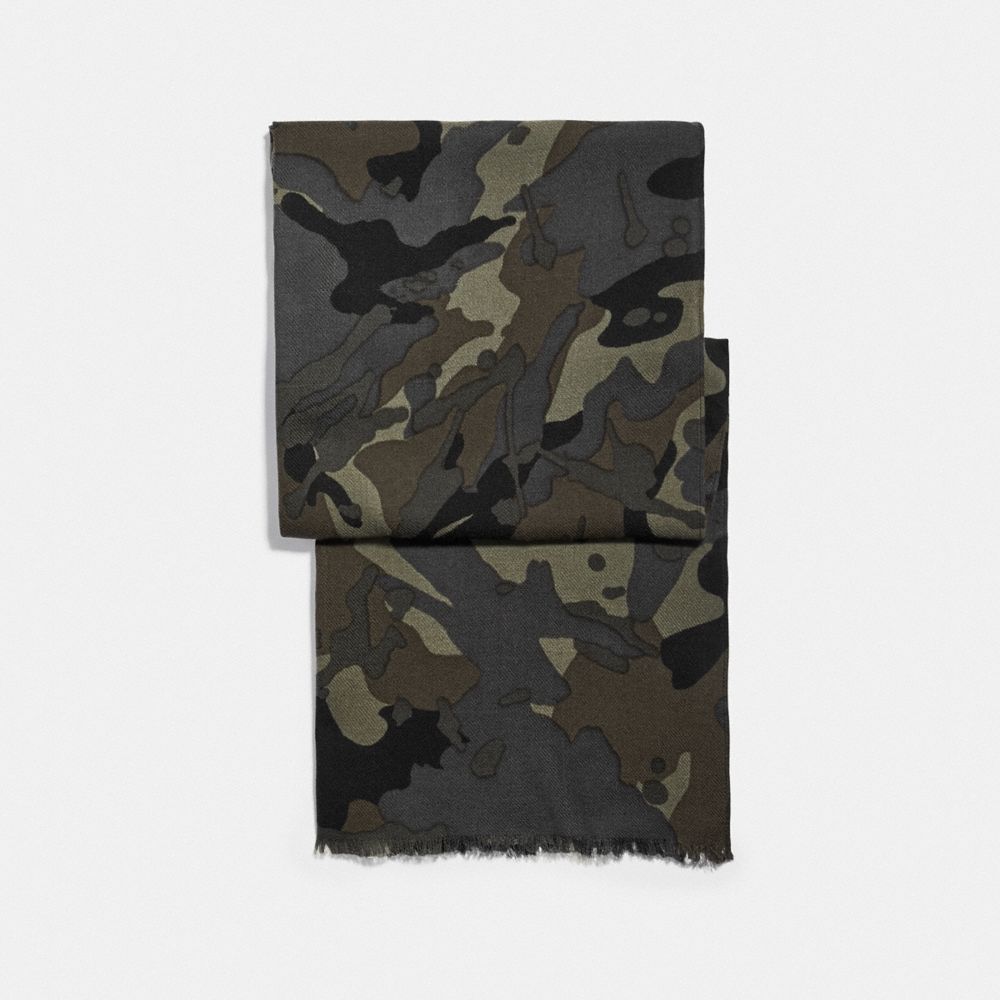 Camo Print Scarf