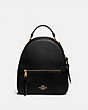 COACH®,JORDYN BACKPACK,Leather,Medium,Gold/Black,Front View
