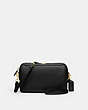 COACH®,BENNETT CROSSBODY,Leather,Small,Gold/Black,Front View