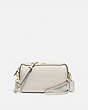 COACH®,BENNETT CROSSBODY,Leather,Small,Gold/Chalk,Front View