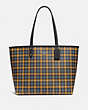 Reversible City Tote With Gingham Print