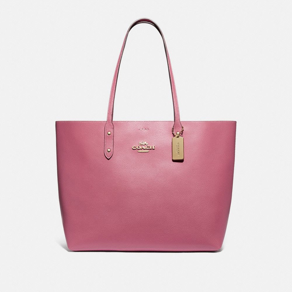 Coach town tote pink sale