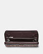 Accordion Zip Wallet In Signature Jacquard With Stripe