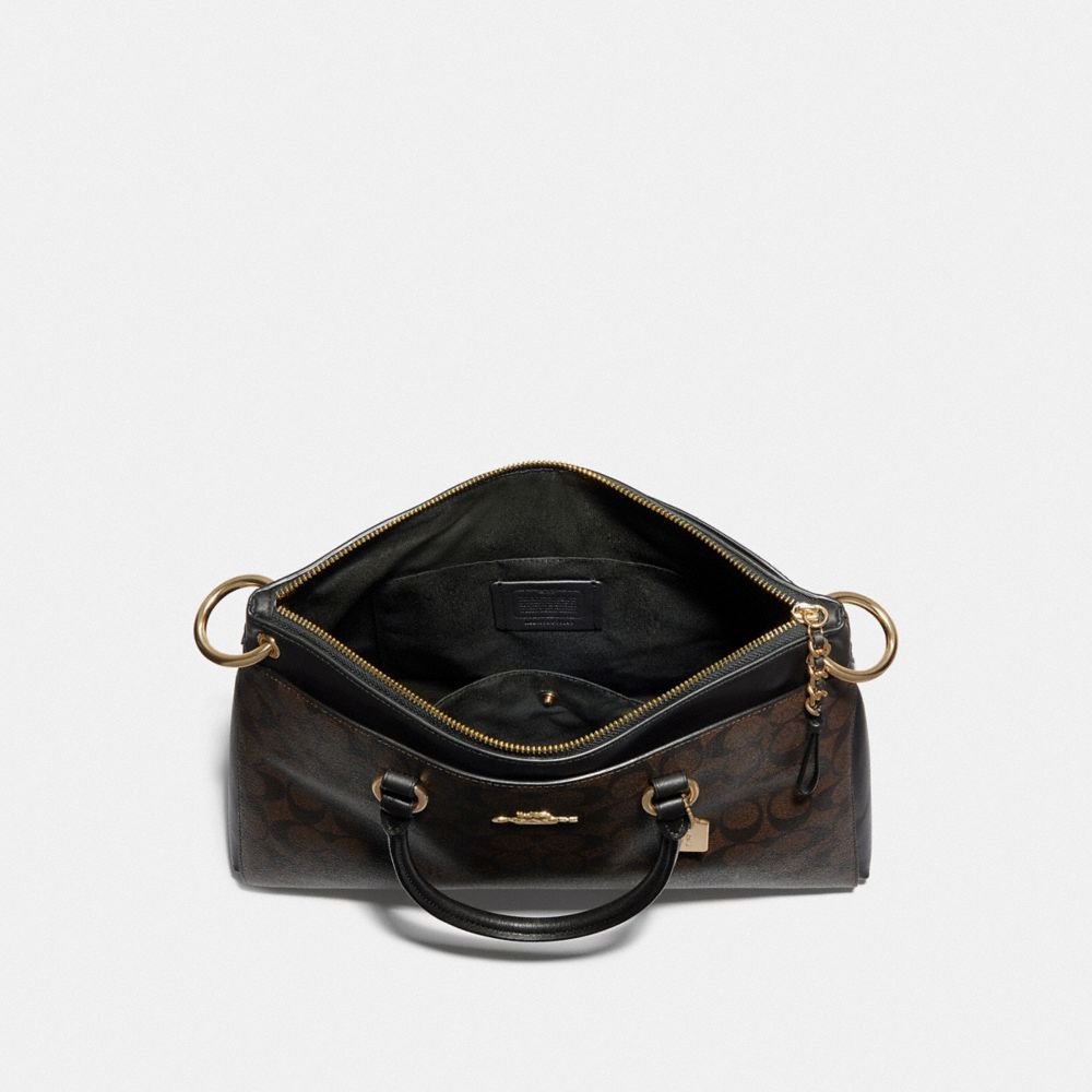 Coach mia satchel sales in signature canvas