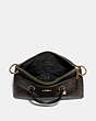 COACH®,MIA SATCHEL IN SIGNATURE CANVAS,pvc,Large,Gold/Brown Black,Inside View,Top View