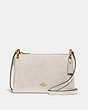 COACH®,MIA CROSSBODY,Leather,Small,Gold/Chalk,Front View