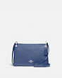 COACH®,MIA CROSSBODY,Leather,Small,Silver/Blue Lavender,Front View