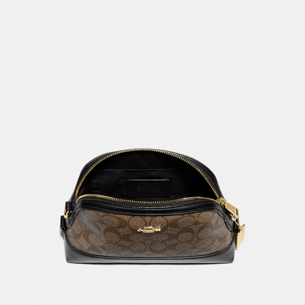 COACH®,Dome Crossbody In Signature Canvas,,Inside View,Top View