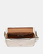 COACH®,SMALL JES MESSENGER,Leather,Medium,Gold/Chalk,Inside View,Top View