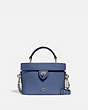 COACH®,KAY CROSSBODY,Leather,Small,Silver/Blue Lavender,Front View
