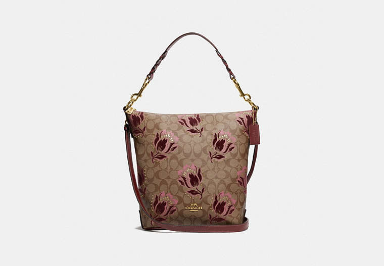 Abby Duffle In Signature Canvas With Desert Tulip Print Flocking
