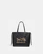COACH®,TOTE WITH CHELSEA ANIMATION,Leather,Large,Gold/Black Multi,Front View