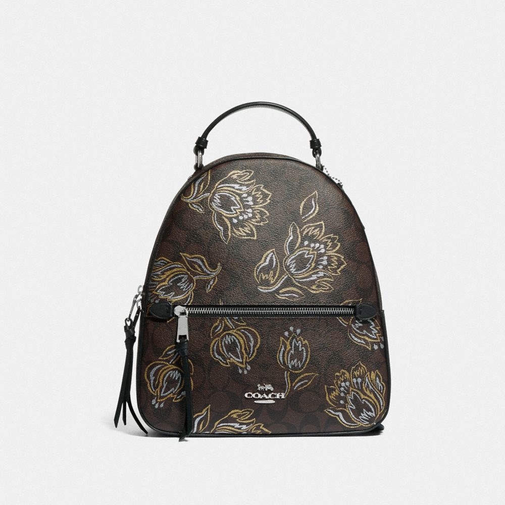 COACH® Outlet With Canvas | Backpack In Signature Jordyn Print Tulip