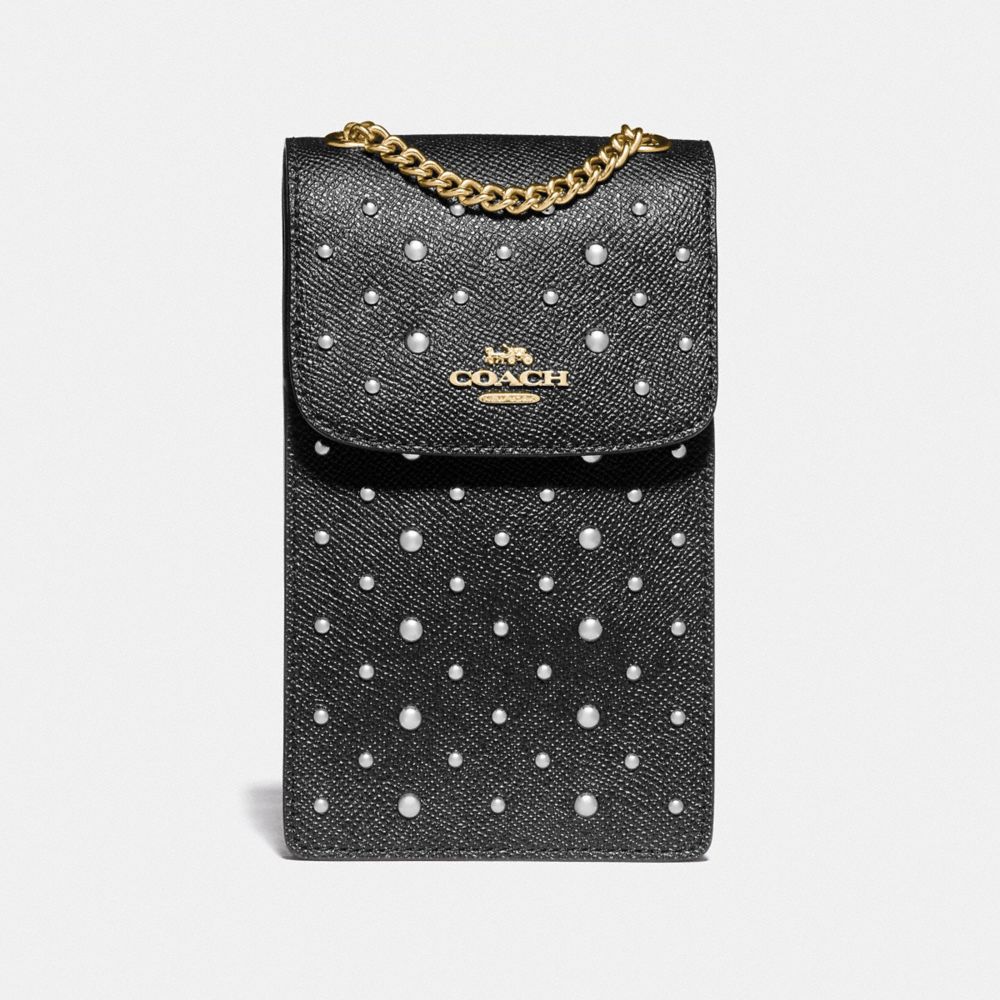 North/South Phone Crossbody With Rivets