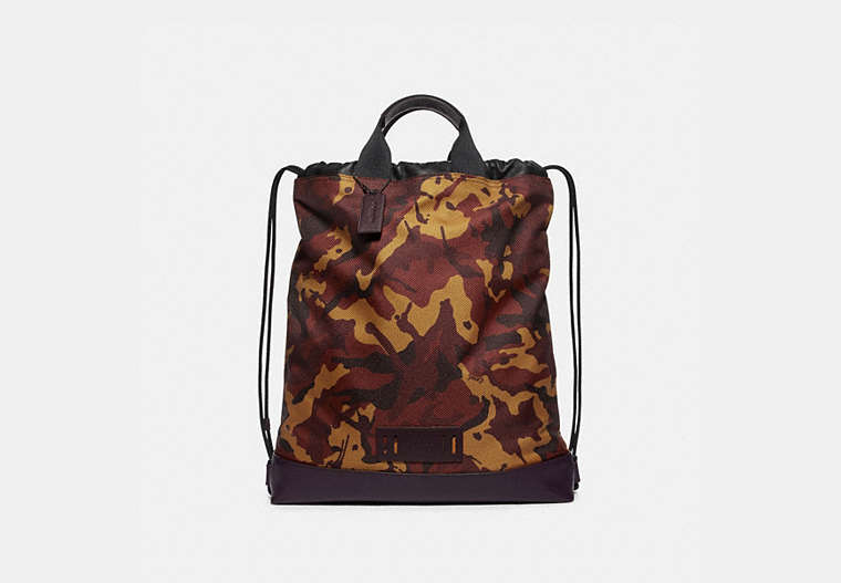 Terrain Drawstring Backpack With Camo Print