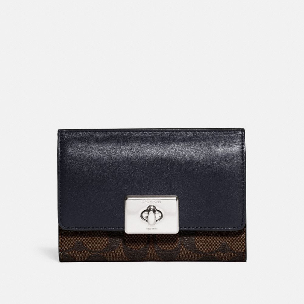 Coach Signature Turnlock Wallet Coach