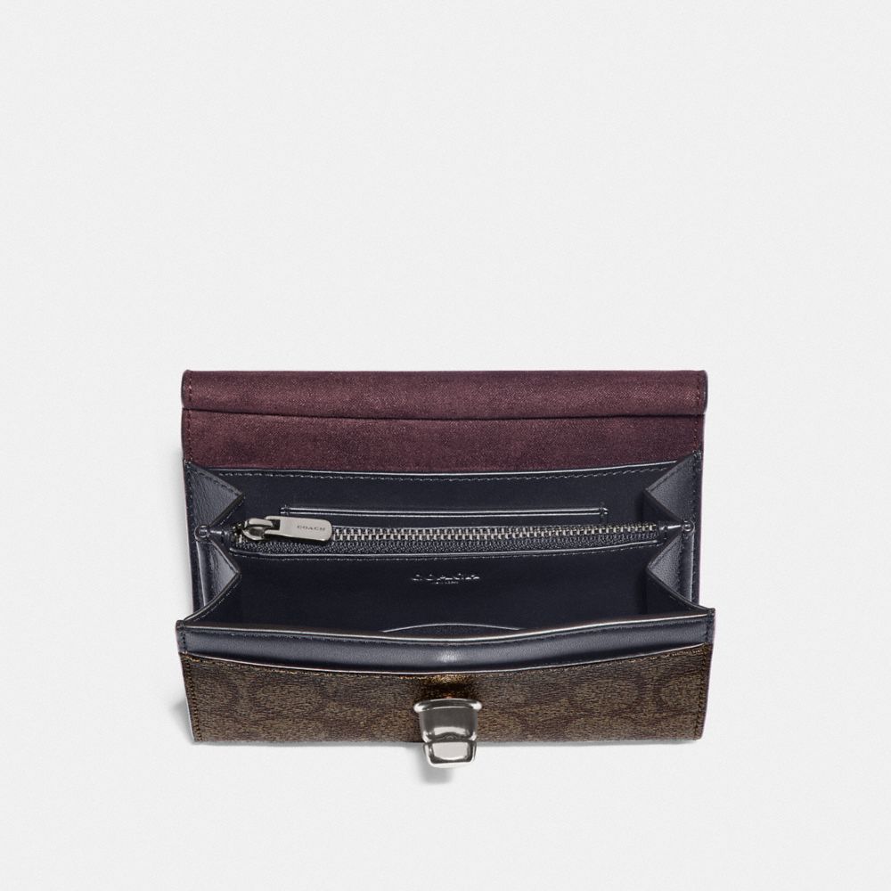 Cassidy Turnlock Medium Wallet In Signature Canvas