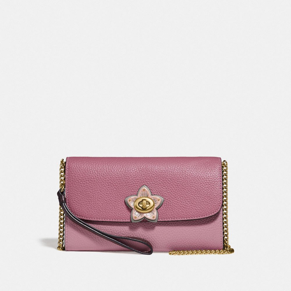 【完売】fotts fotts cardbag ピンク Coach Signature Crossgrain Leather East West Crossbody