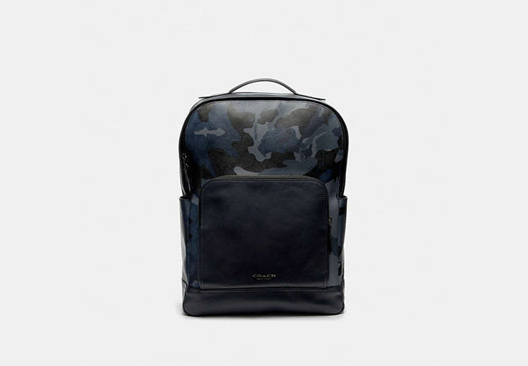 Graham Backpack In Signature Canvas With Camo Print
