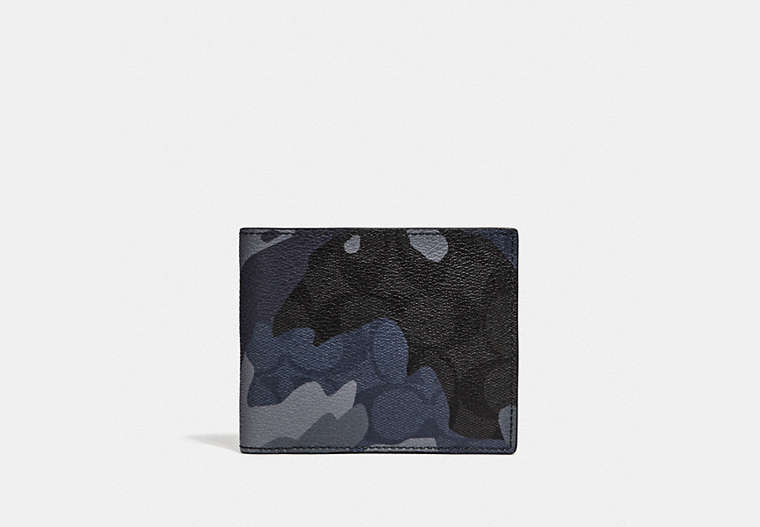 Portefeuille 3 en 1 en toile signature avec imprimé camouflage