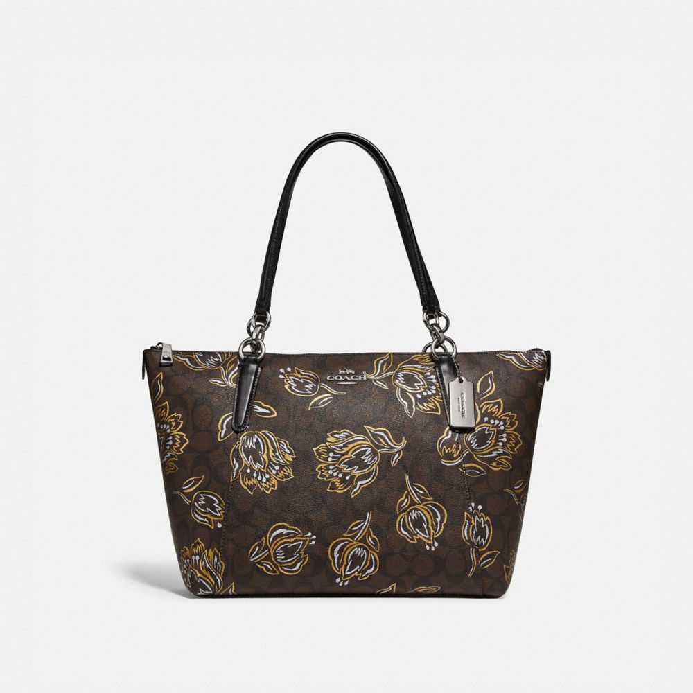 COACH Outlet COACH Outlet Ava Tote In Signature Canvas With Tulip Print