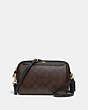 COACH®,BENNETT CROSSBODY IN SIGNATURE CANVAS,Leather,Small,Gold/Brown Black,Front View