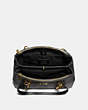 COACH®,ETTA CARRYALL IN SIGNATURE CANVAS,Leather,Medium,Gold/Brown Black,Inside View,Top View