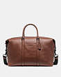 COACH®,TREKKER BAG,Leather,Gunmetal/Saddle,Front View