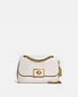 COACH®,MINI CASSIDY CROSSBODY,Leather,Small,Gold/Chalk,Front View